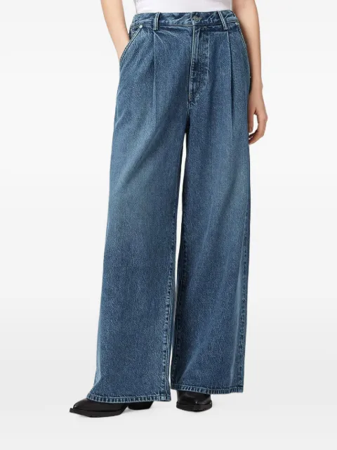 AllSaints pleated wide-leg jeans Blue W047EE