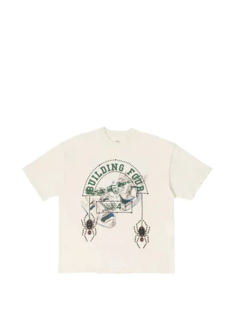 BLDG4 embellished T-shirt White C611302