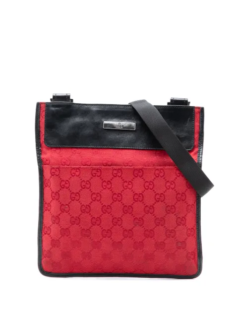 Gucci Pre-Owned 2000-2015 GG Canvas crossbody bag Red 32ZEONFIYTLUBESG