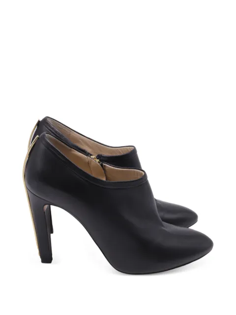 Chloé Vintage back plated accent ankle boots Black RFCPUUSSH737372W
