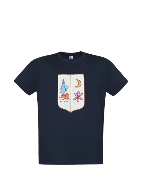 MUZARADI graphic-print T-shirt Blue MZRD31