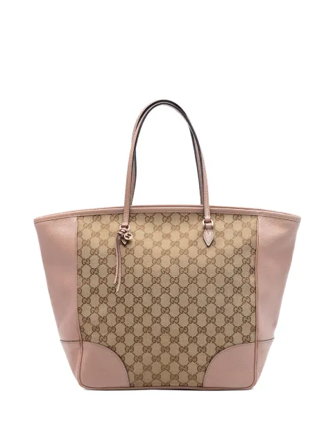 Gucci Pre-Owned 2016-2026 GG Canvas and Leather Bree tote bag Pink 0RXLFA0D542OE8LP