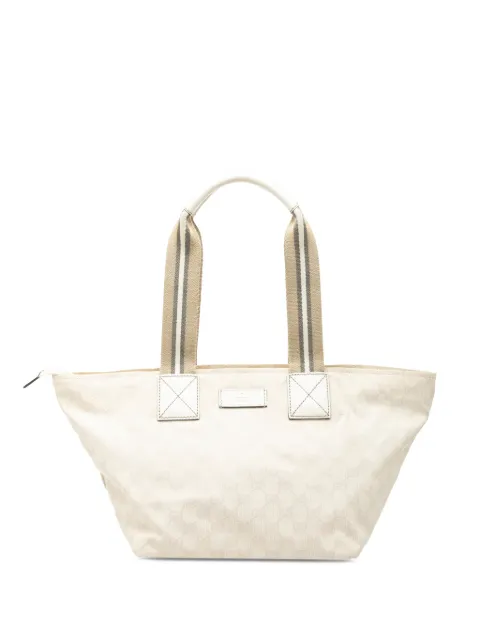 Gucci Pre-Owned 2000-2015 GG Canvas Web tote bag Brown 8OGDE7FDA8I0ZXDS
