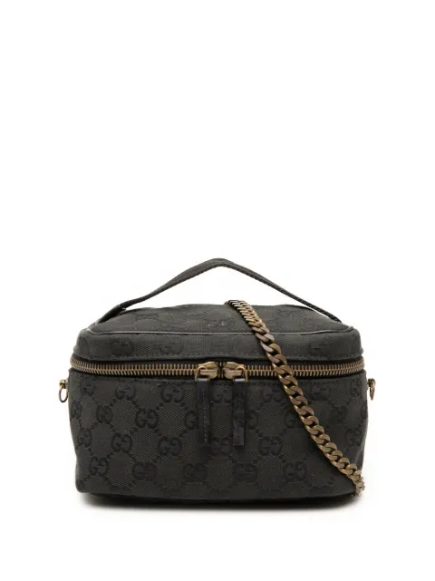 Gucci Pre-Owned 2000-2015 GG Canvas Vanity Bag satchel Black 8ZR5G2972II28O9Y