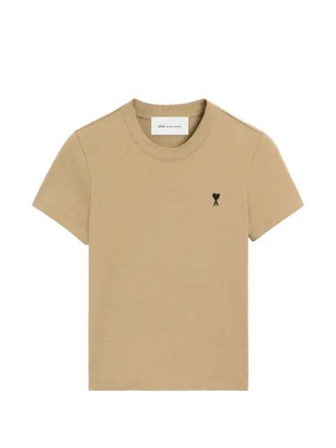 AMI Paris cotton T-shirt Neutrals H26FTS347724
