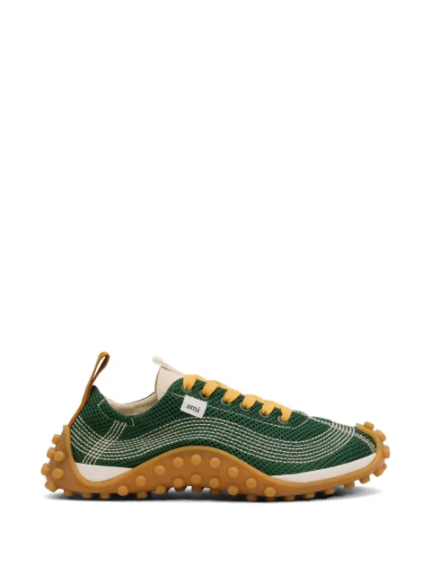 AMI Paris mesh mirage sneakers Green H26USN505AW0003