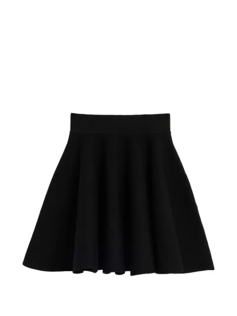 AMI Paris cotton short godet skirt Black H26FSK491KN0195