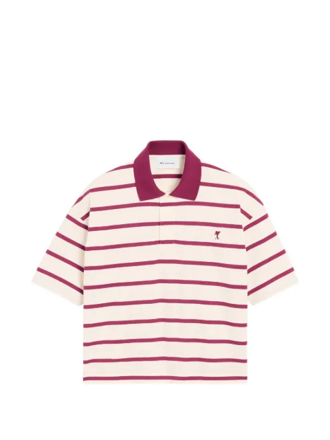 AMI Paris cotton arrow polo Neutrals H26UPL452JE0224