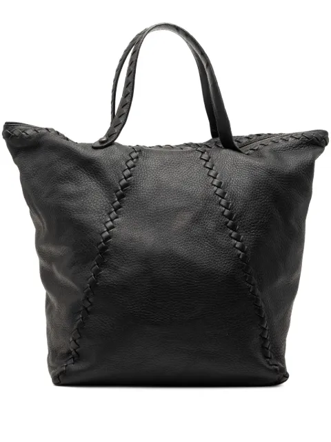 Bottega Veneta Pre-Owned 2008 Intrecciato Trimmed Cervo tote bag Black K6RFMJC78YT79IT6