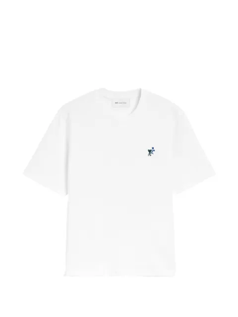 AMI Paris cotton tulip T-shirt White H26UTS418JE0260