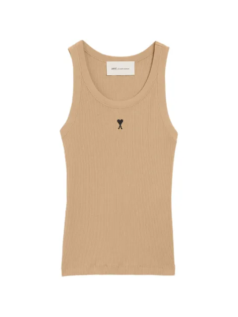 AMI Paris coton tanktop Neutrals H26FTP811JE0117