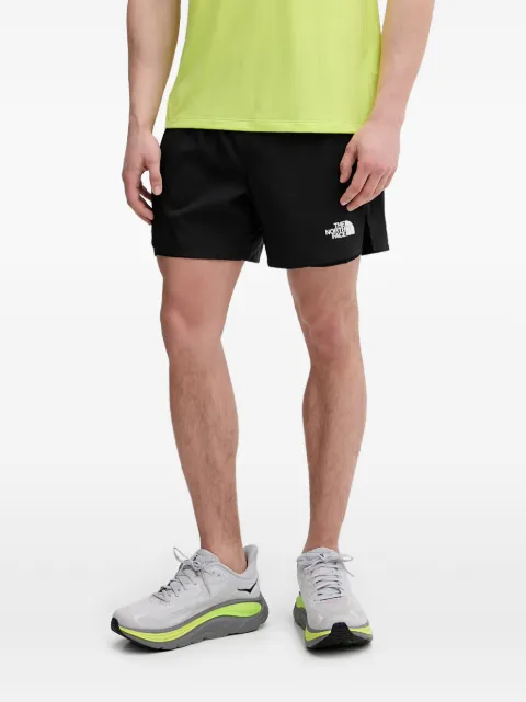 The North Face logo-print elasticated-waist shorts Black NF0A8G2VJK31