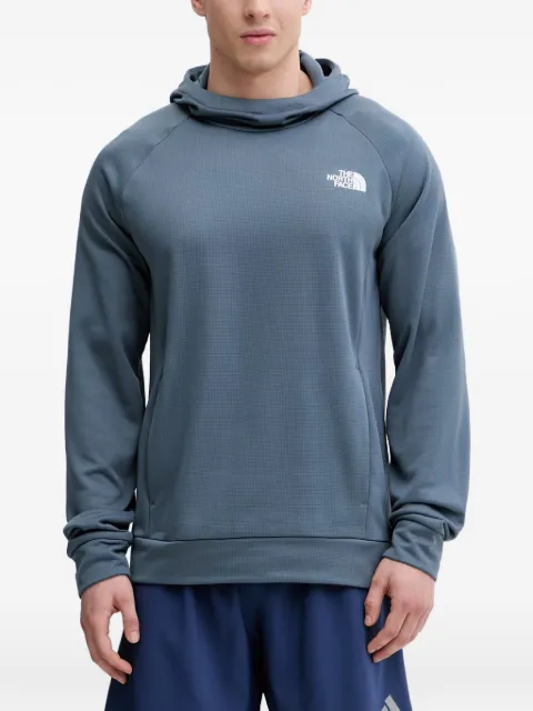 The North Face logo-print raglan-sleeve hoodie Blue NF0A8G2ALGW1