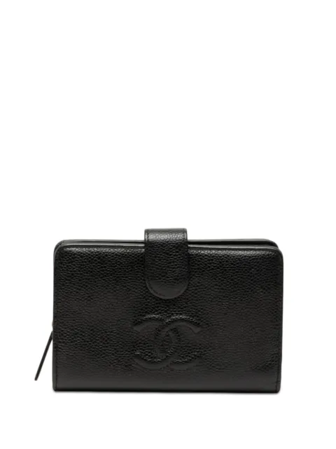 CHANEL Pre-Owned 2011 CC Caviar Bifold Wallet small wallets Black 96720AXVYH14EJ0J