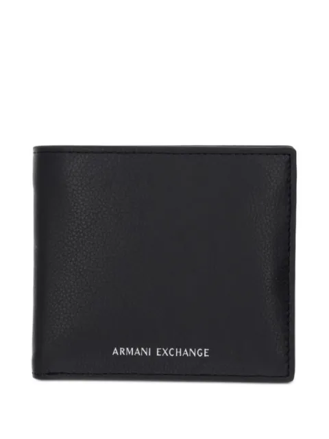 Armani Exchange logo-print bifold wallet Black XM000167AF22541