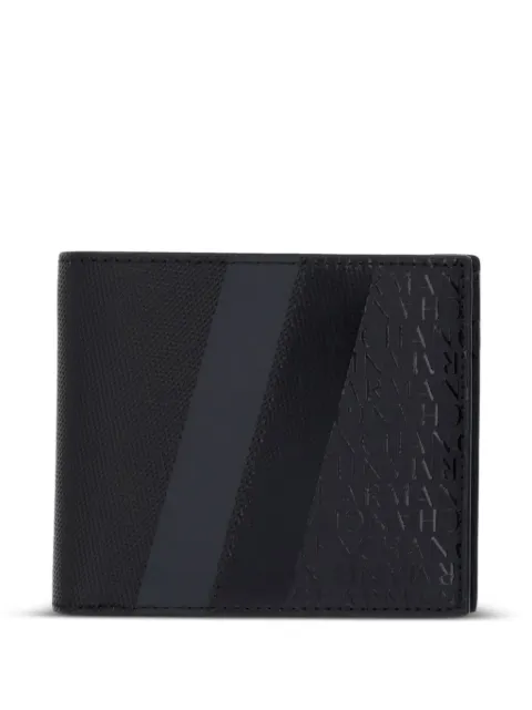 Armani Exchange logo-embossed bi-fold wallet Black XM000167AF11935