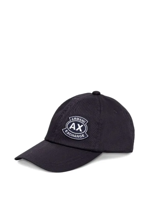 Armani Exchange logo-patch baseball cap Blue XM002538AF15502