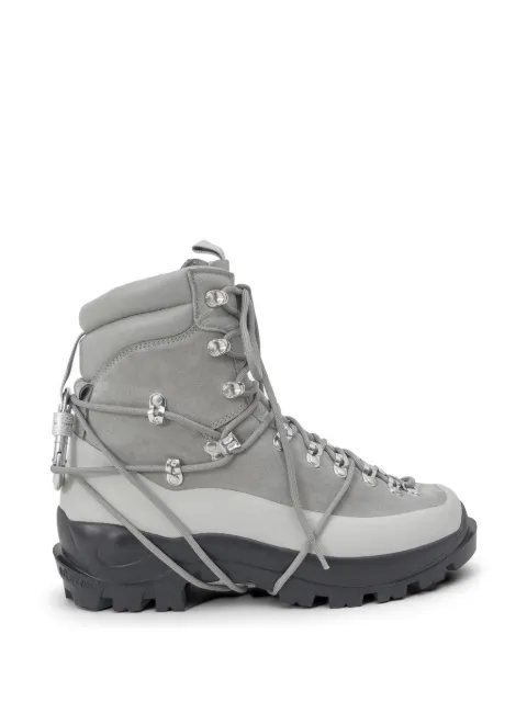 HELIOT EMIL carabiner-detail lace-up hiking boots Grey AW26PRE17024LGY06CO