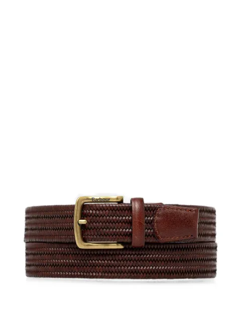 Barbour woven-texture belt Brown MAC0486