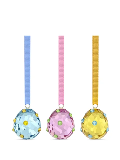 Swarovski Idyllia crystal-embellished faceted ornaments Blue 5748225