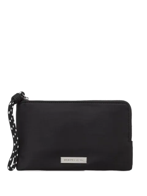 Karl Lagerfeld logo-plaque rope-trim clutch bag Black B2W32034999