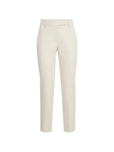 Brunello Cucinelli stretch-cotton cover slim-fit trousers White MA126P7258C9815