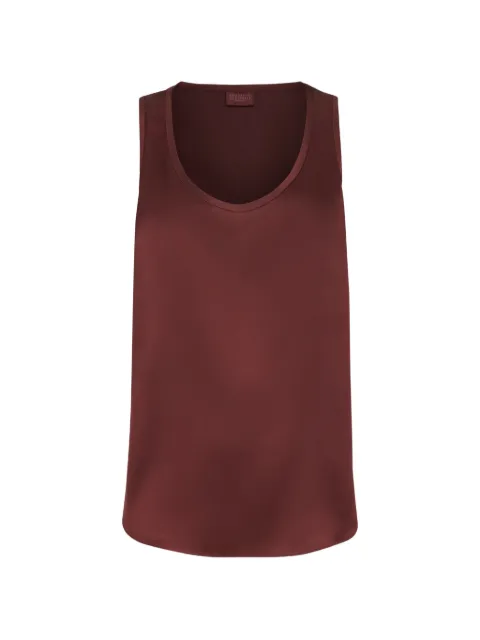 Brunello Cucinelli stretch silk satin camisole Brown M0C59E0600C9813