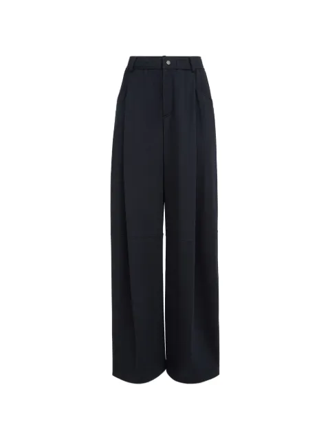 Brunello Cucinelli cotton and silk interlock track trousers Blue MD828B2B99C8366