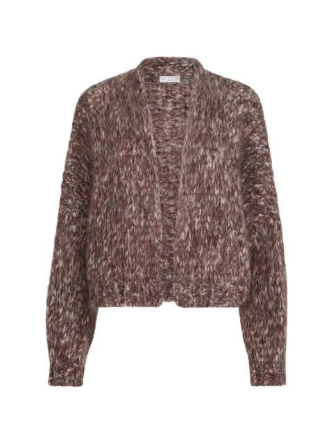 Brunello Cucinelli Malfilé mohair cardigan Brown MLC350716C9980