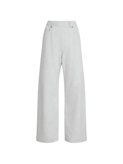 Brunello Cucinelli cotton smooth French-terry trousers Grey MN05NHF499C8003