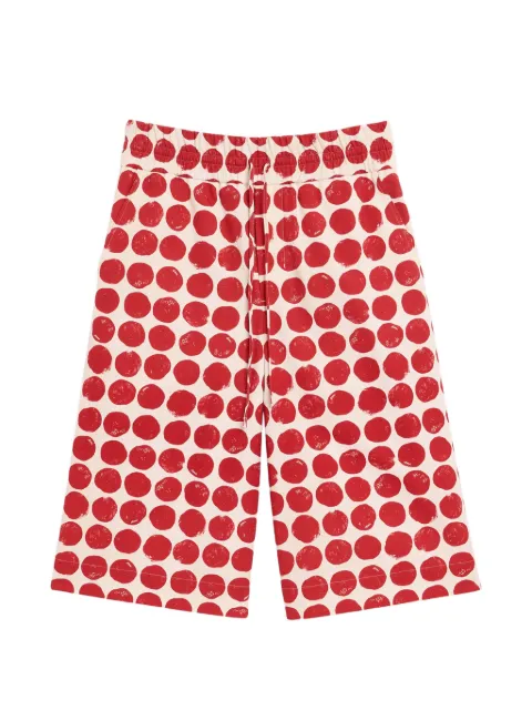 AMI Paris cotton elasticated large bermuda shorts Red H26HSO854CO0260