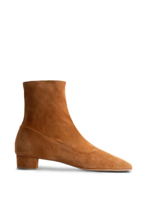 BY FAR Este square-toe ankle boots Brown 15298572747139