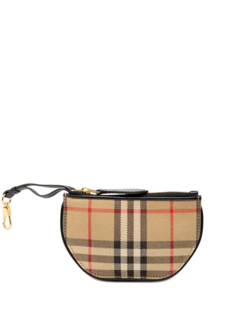 Burberry Pre-Owned 2000-2017 House Check Canvas Olympia coin pouch Neutrals GCB533EBZUU6NF5B