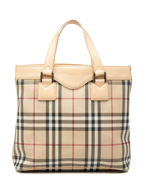 Burberry Pre-Owned 2000-2017 House Check Canvas handbag Neutrals CV97R3Q1IINUZO47
