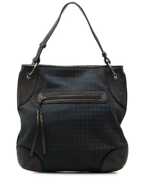 Bottega Veneta Pre-Owned 2007-2011 Intrecciato Canvas and Leather hobo bag Blue 7E2UZQIUG4PL0OVE