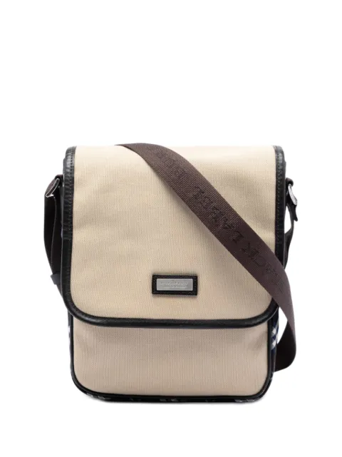 Burberry Pre-Owned 2000-2017 Nova Check Trimmed Canvas crossbody bag Blue Y5H7SG4SOUASV8G6