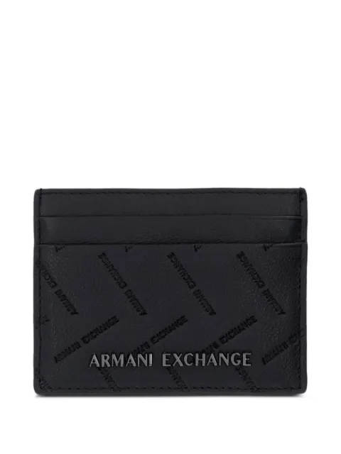 Armani Exchange logo-debossed wallet Black XM000169AF27287