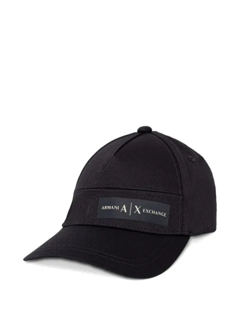 Armani Exchange logo-patch baseball cap Black XM002540AF15502