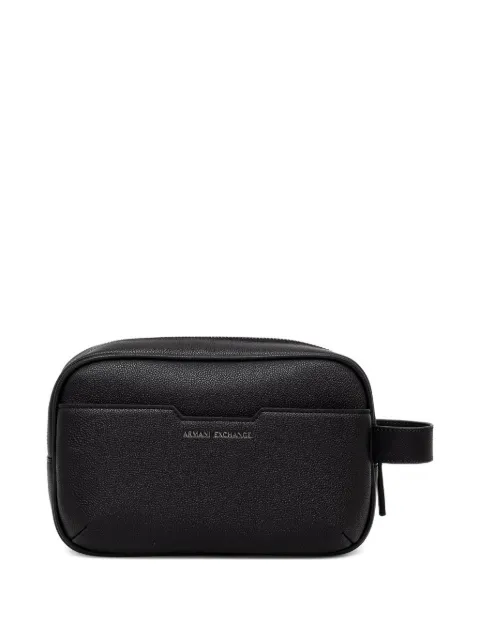 Armani Exchange side-handle wash bag Black XM002590AF22651
