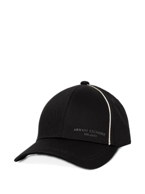 Armani Exchange logo-lettering baseball cap Black XM002551AF15502