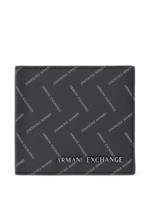 Armani Exchange logo-print wallet Black XM000167AF22654