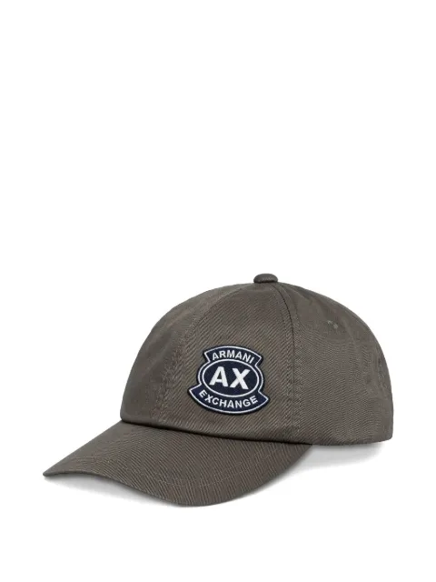 Armani Exchange logo-patch baseball cap Green XM002538AF15502