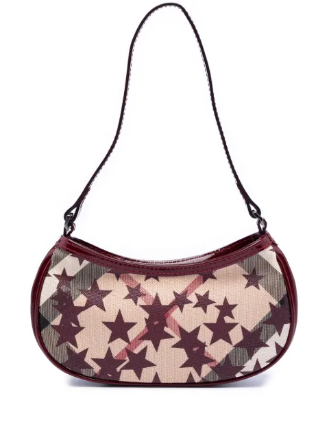 Burberry Pre-Owned 2000-2017 Mini Supernova Check Coated Canvas Stars Hobo shoulder bag Neutrals 94ZIGHGZLJ4LX3WV