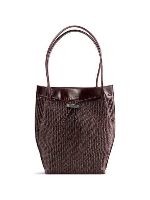 BY FAR Kayla raffia tote bag Purple 15299675881859