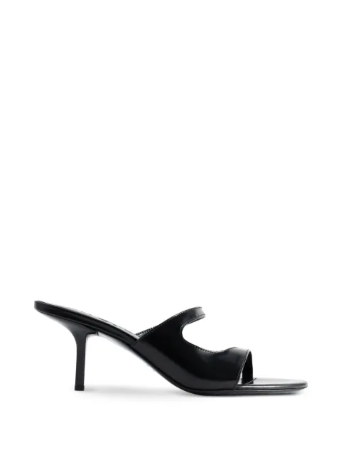 BY FAR Serena patent-leather sandals Black 15296331776387