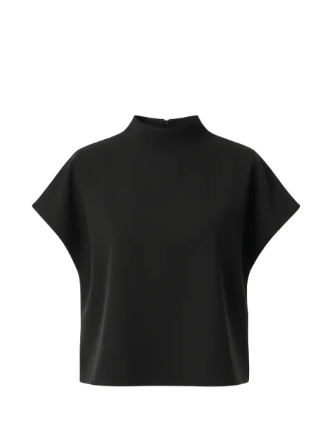 Black Label high-neck short-sleeve blouse Black 44574415