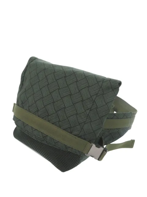 Bottega Veneta Pre-Owned 2012-2026 Nylon and Mesh Intrecciato belt bag Green YILGUM0N0QP9YCGK