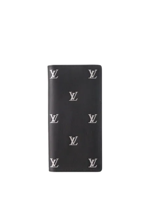 Louis Vuitton Pre-Owned 2024 Blason Calfskin Monogram Brazza Bifold Wallet long wallets Black K0PCY8GDSMPY1ZQS