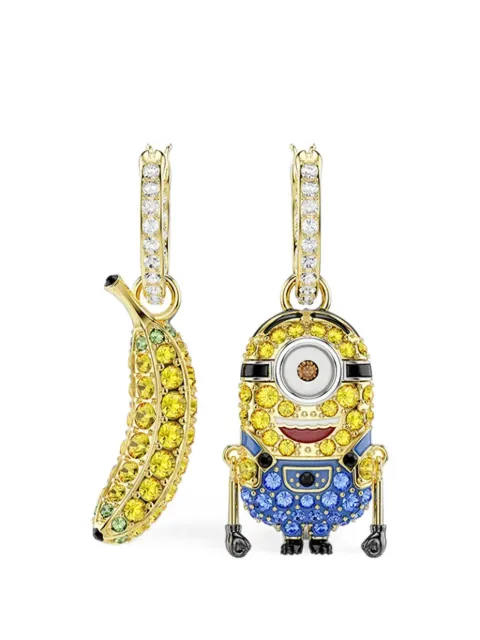 Swarovski Minions crystal-embellished earrings Gold 5743382