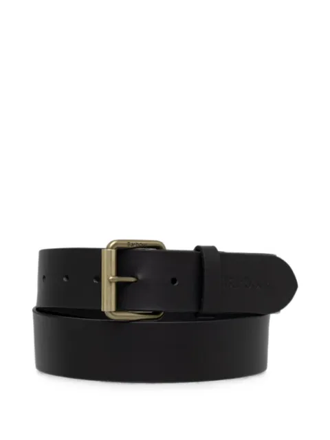 Barbour logo-debossed leather belt Black MAC0351BK11